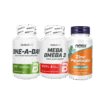Pack Active : One a day multivitamines + Omega 3 Biotechusa + Zinc picolinate 120caps