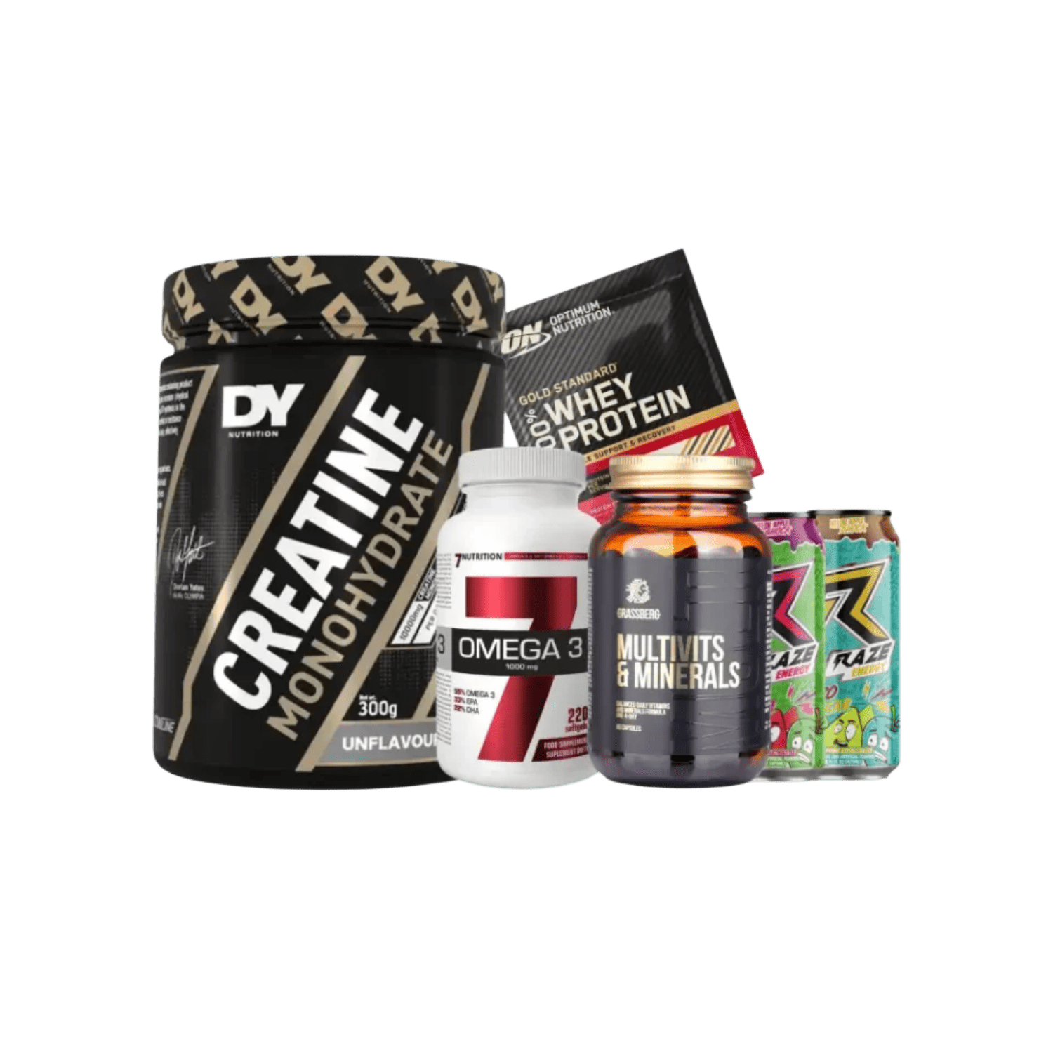 2-1.png Pack Creatine Monohydrate Dorian yates 300g + Essentials – Image 1