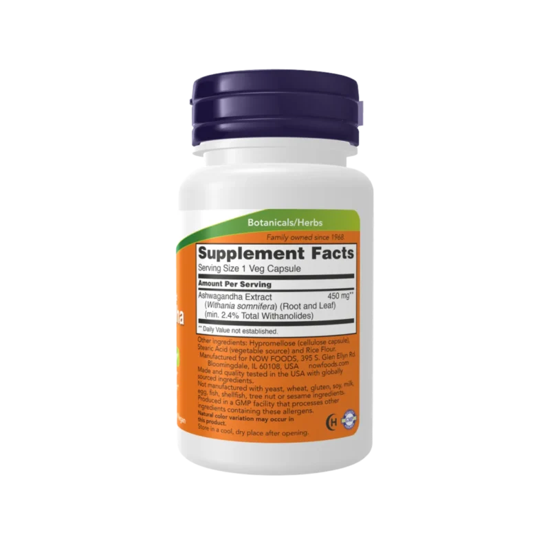 Ashwagandha now foods verso
