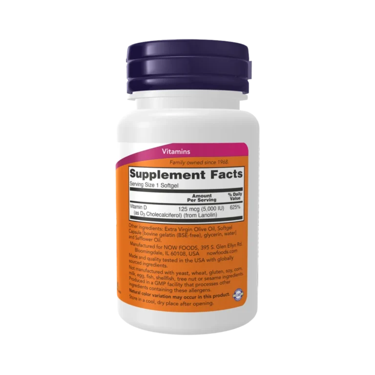 Vit D3 5000 verso now foods