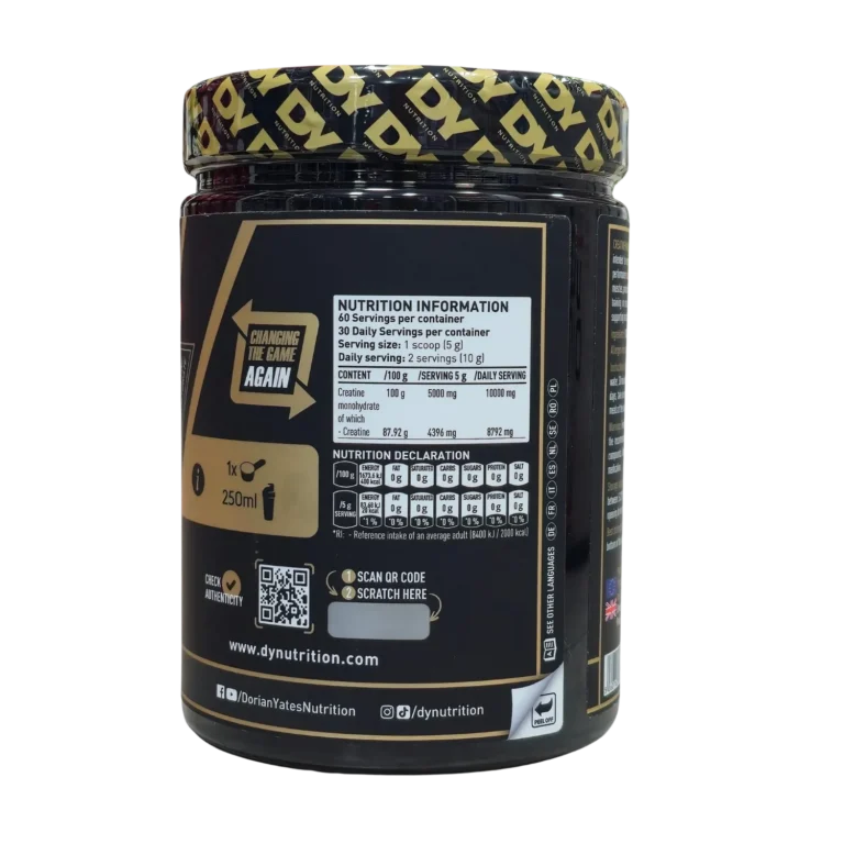 creatine DY nutrition verso